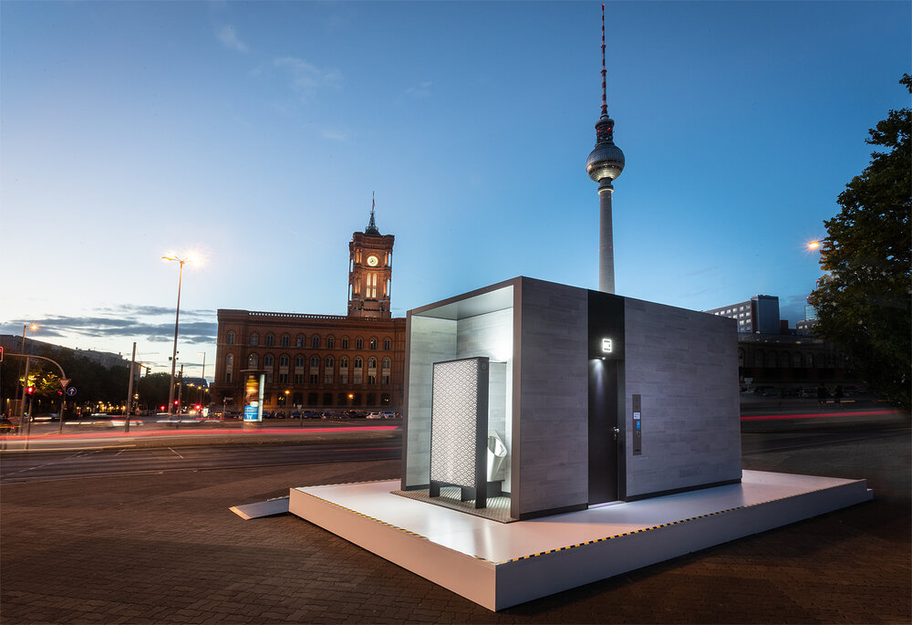 Öffentliche Toilette aus Edelstahl Rostfrei